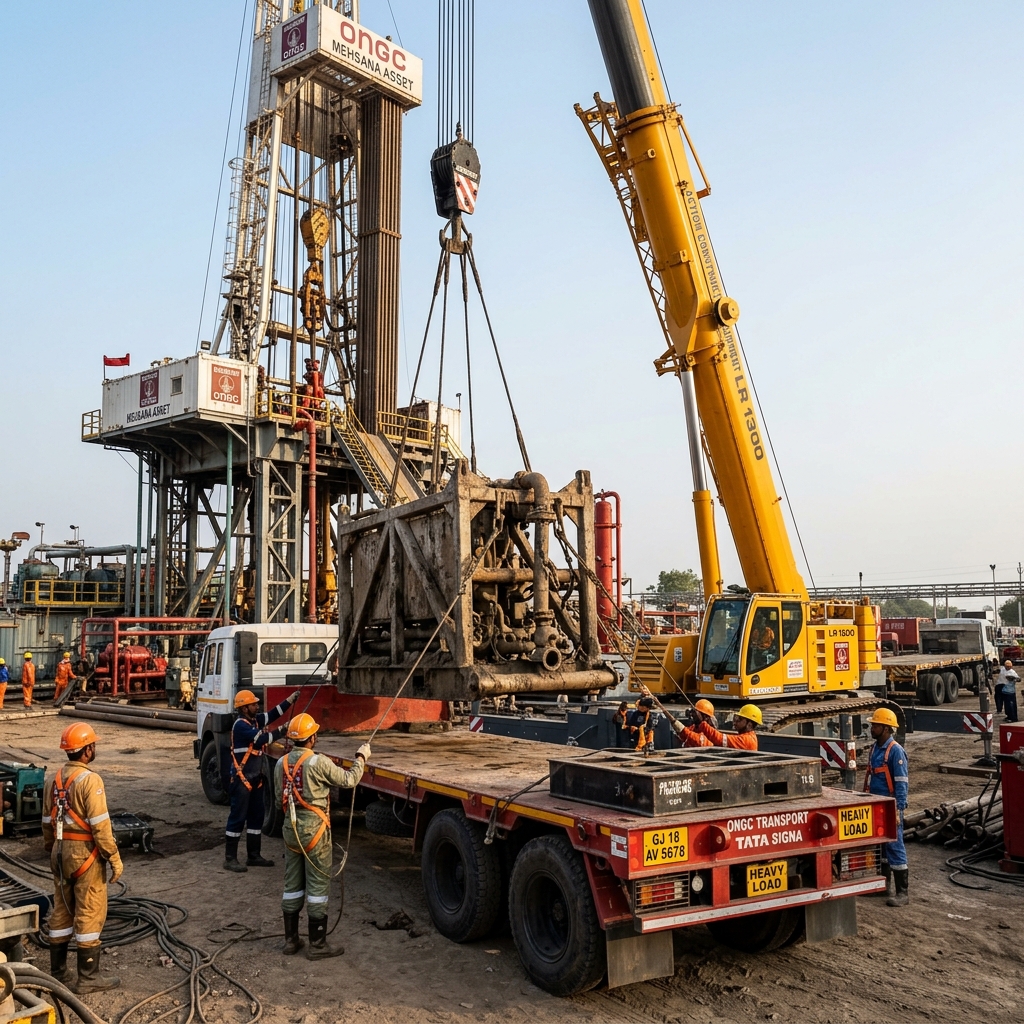 ONGC Ring Shifting Mehsana Vian Power